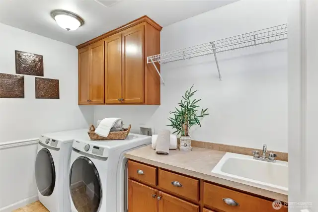 Utility room is on the 2nd floor for convenience.