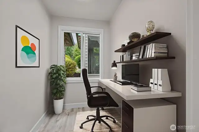 Virtually staged to show an example of how the space could be used.