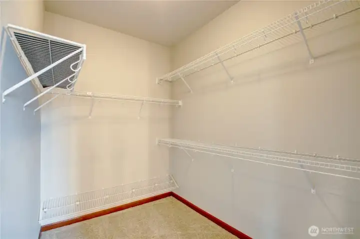 Walk-in closet.