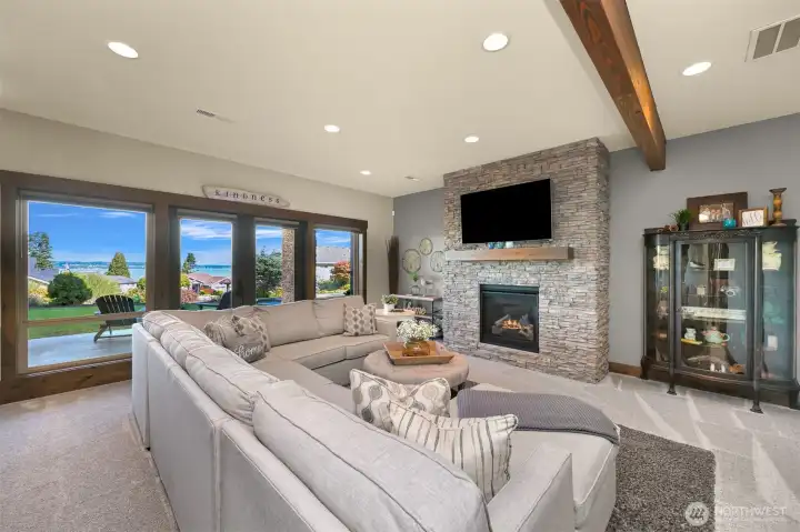 Lower level living room