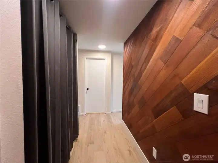 Looking in from the front entry.