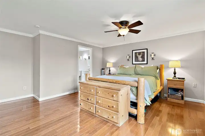 Primary has attached en suite bathroom.