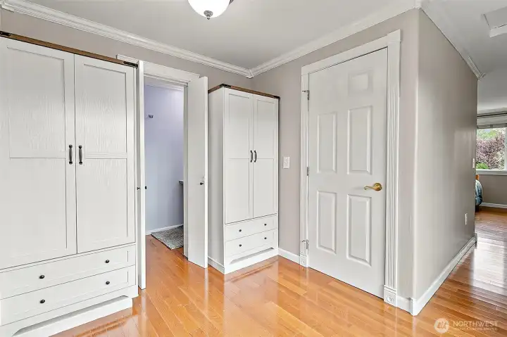 Bedroom #2 has an attached half bath.