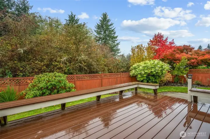 Deck is trex type decking!