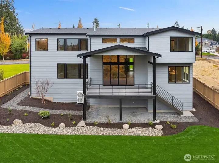 Large storage area under the deck