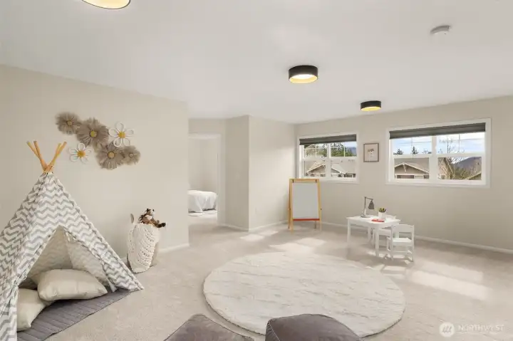 Extra large playroom upstairs