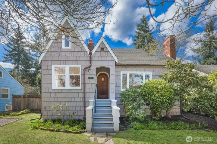Charming, shingled storybook Tudor.