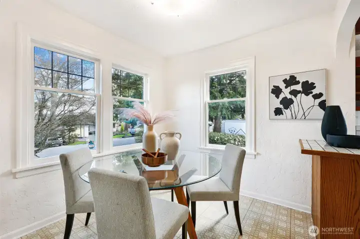 Dining room - open to kitchen.