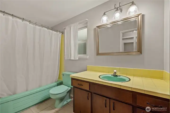 Hallway bathroom