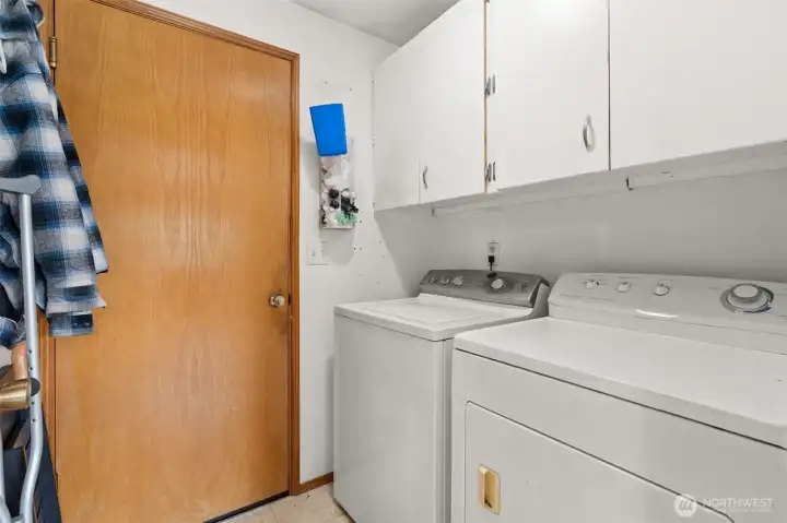 Laundry Room Leading Into Garage