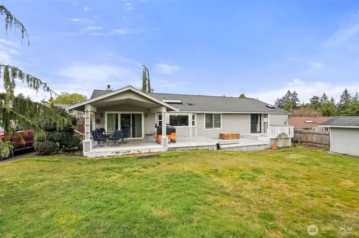 Backyard View Of Home