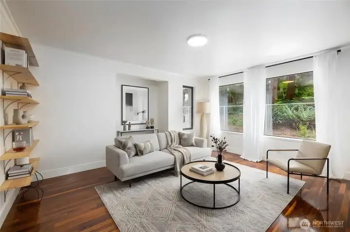 Family Room - virtually staged.