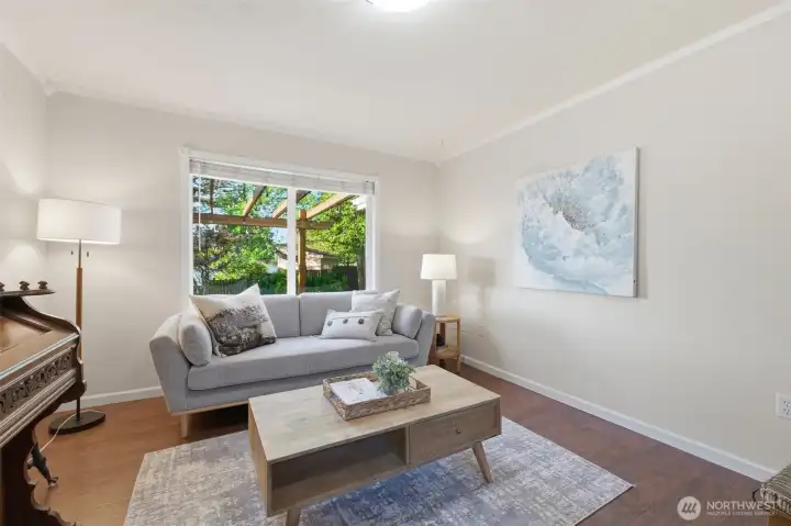 Flex room on main level near entrance- formal sitting, office, TV room, play room? You decide