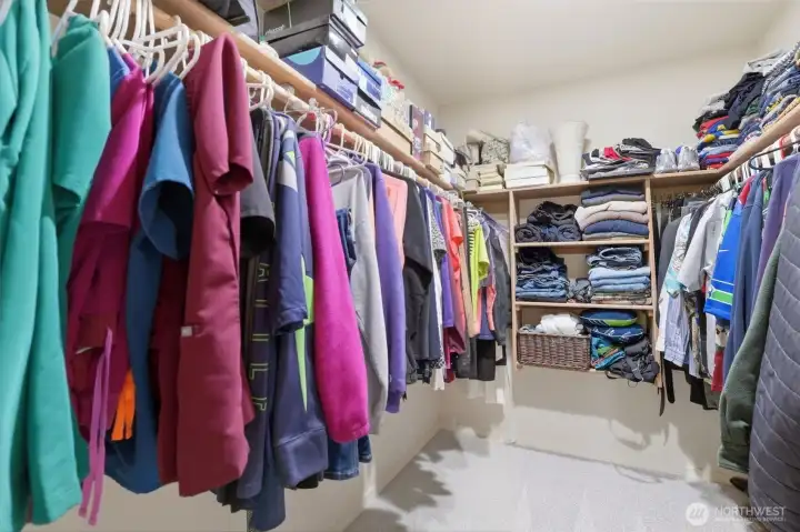 Large primary closet
