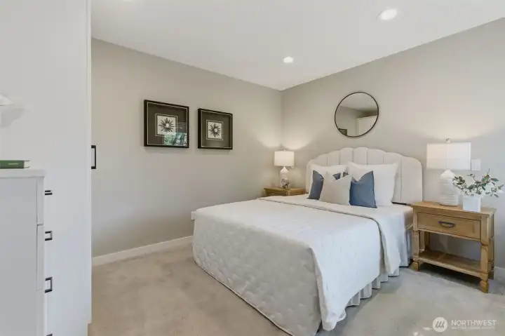 Main floor bedroom with stunning natural light.