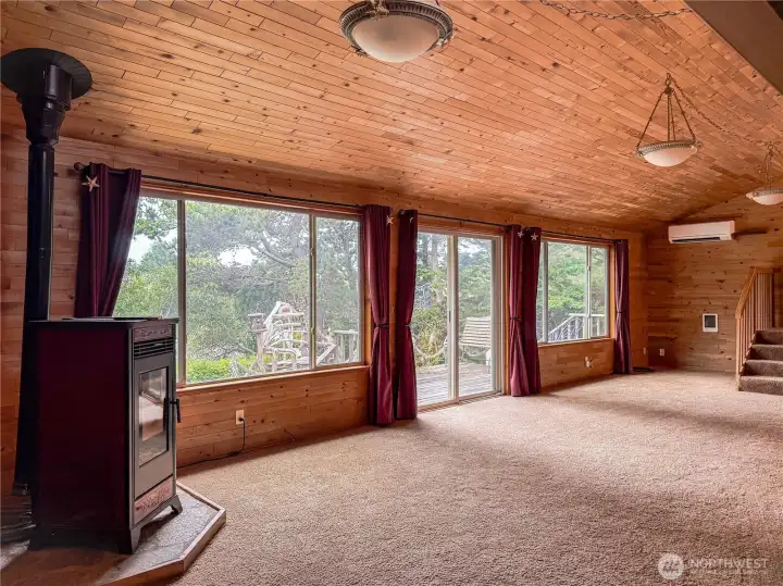 Gorgeous wooden living room