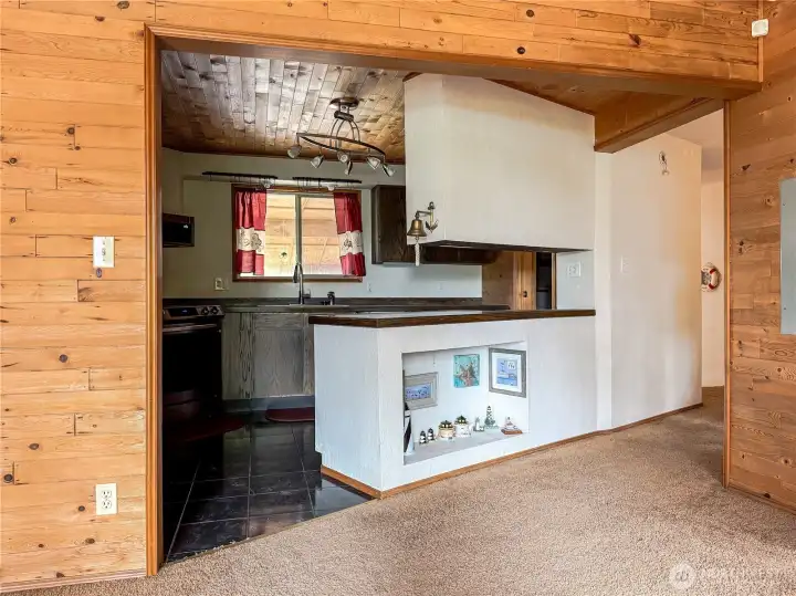 Kitchen off the entry