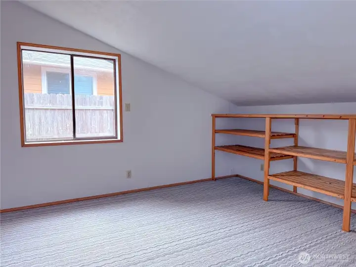 Extra finished room off the main floor bedroom