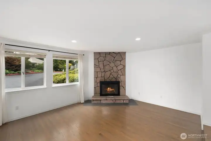 North facing windows.