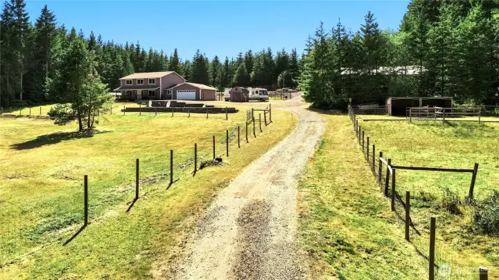 The majestic view as you come up the driveway The majestic view as you come up the driveway