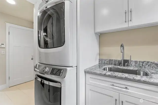 Laundry with newer washer and dryer-All stay!