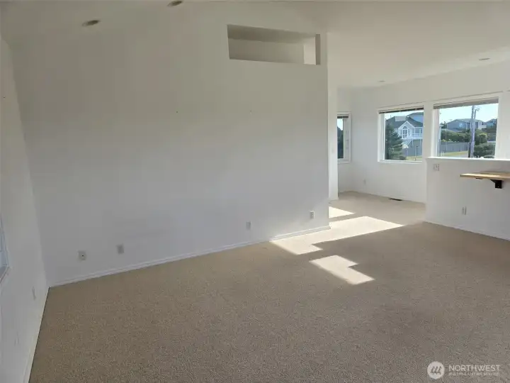 GUEST HOUSE SEEN AS WALKING THROUGH ENTRY DOOR FROM CATWALK