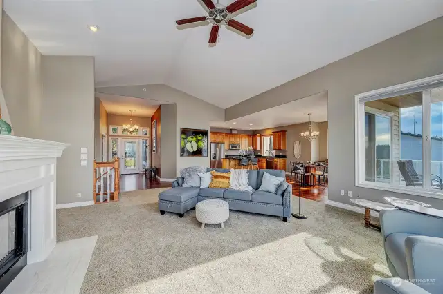 Open Large Family Room.