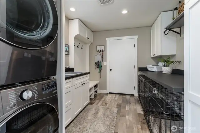 Laundry/mudroom with handy built-ins