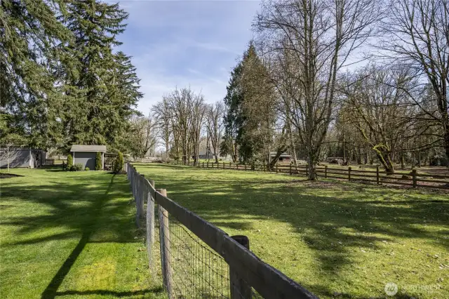 Cross-fenced fields