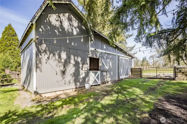 Horse barn