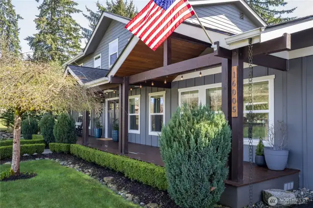 Covered front porch