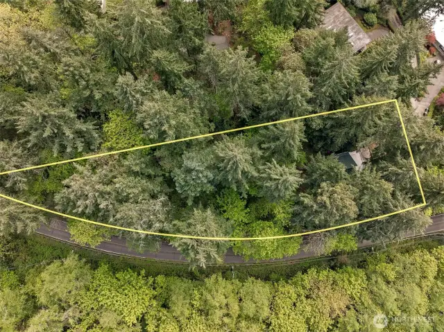 Over one half acre lot