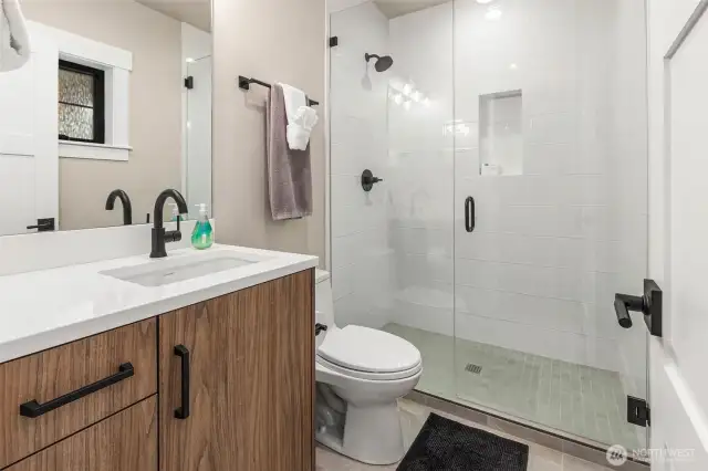 Hall bathroom on main level.