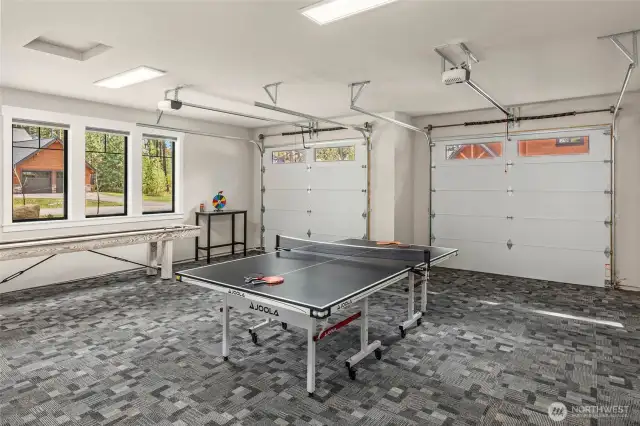2-car garage has been converted to a fun game room. All games stay with the home.