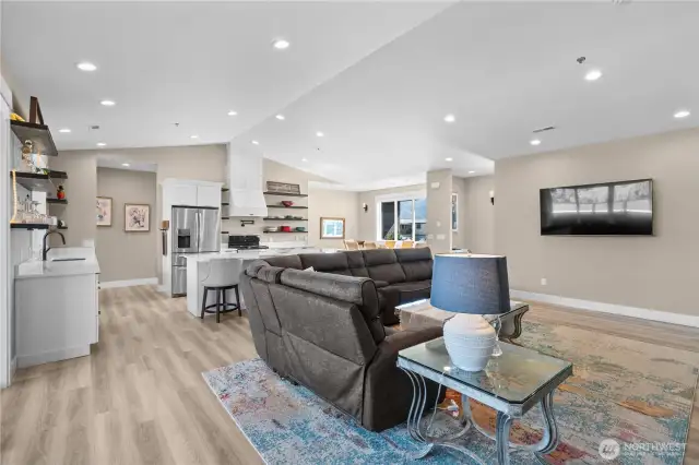 Open floor plan with Living Room open to the Kitchen, perfect for entertaining.