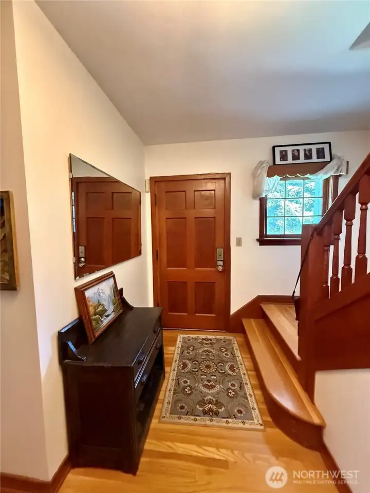 Beautiful Woodwork in the Entryway