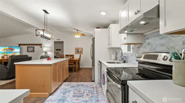 Long View of the Kitchen.