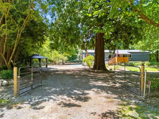 Gated Entry with manual doors.