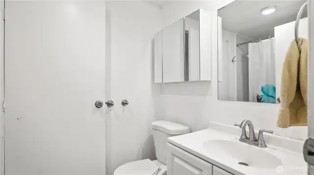 Door from Butlers Pantry into the bathroom.