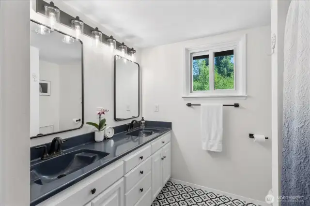 Upstairs bathroom.