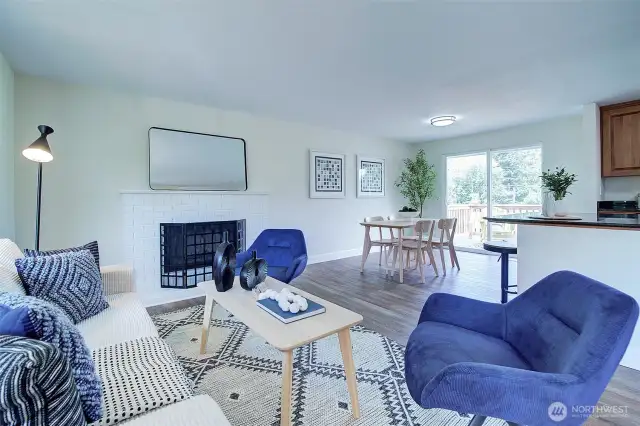 Light and bright open floor plan