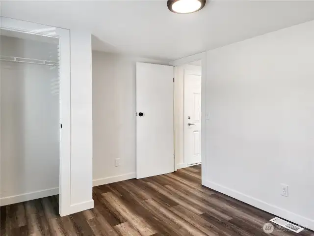Versatile second bedroom—guest room, office, or both