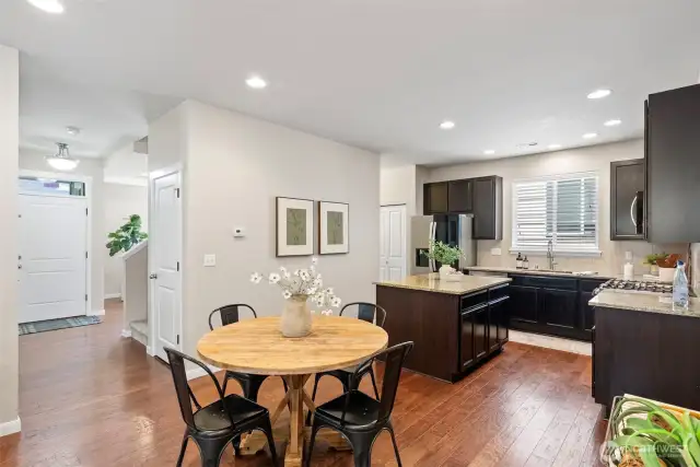 Another view showing kitchen layout