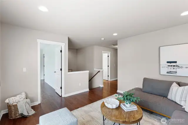 Upstairs flex space, could be office area or additional family room