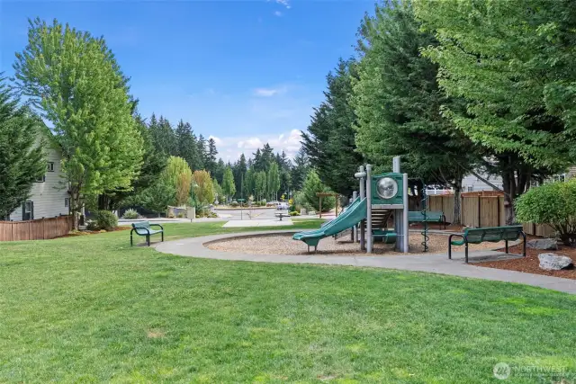 View of the park area literally just steps from this awesome home