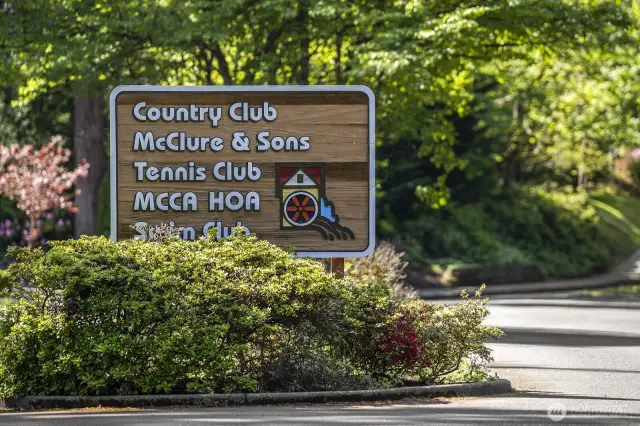 Golf, Tennis & Swim Clubs minutes away
