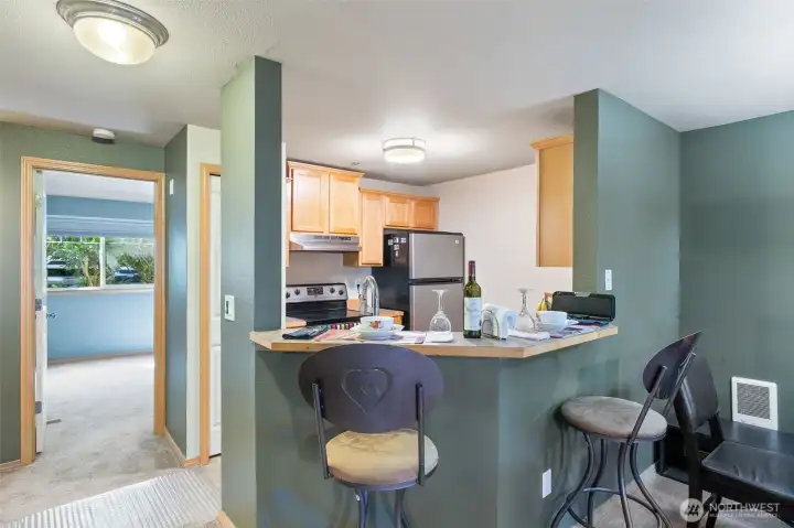 Kitchen with Eating Bar