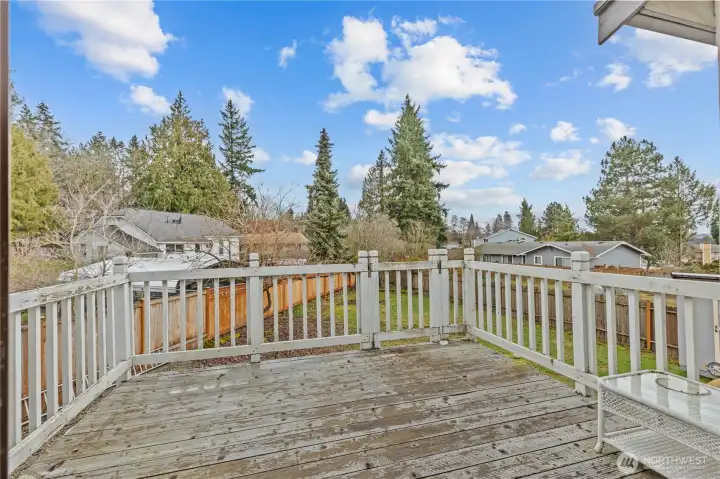 Deck off of Kitchen