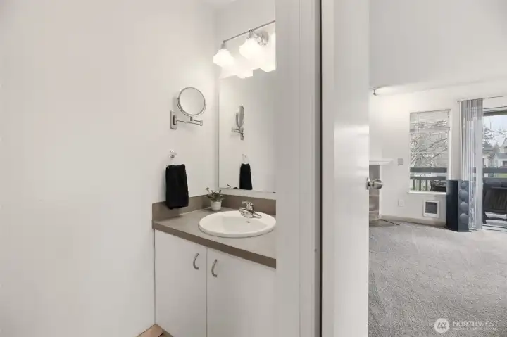 Main floor half bath.