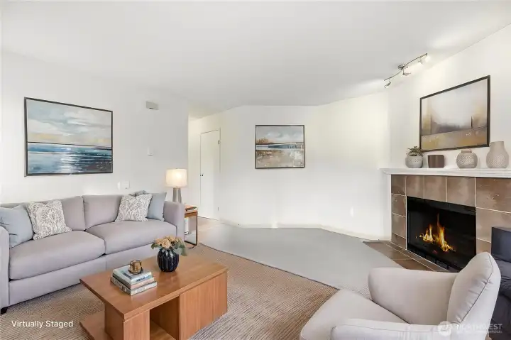 Virtual staging--living room